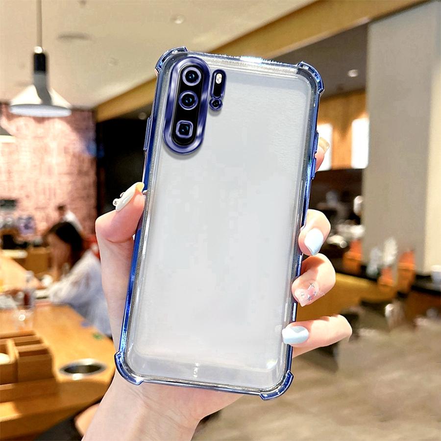 Airbag Shookproof Lens Case For Honor 20S 20 Lite 50 SE Magic 4 5 6 7 Pro Huawei P Smart P60 P30 P40 P50 Plating Silicone Cover