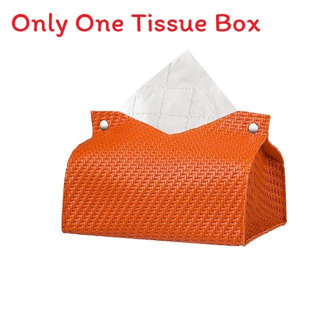 Scatola porta fazzoletti in pelle con design per decorazione del soggiorno e come regalo