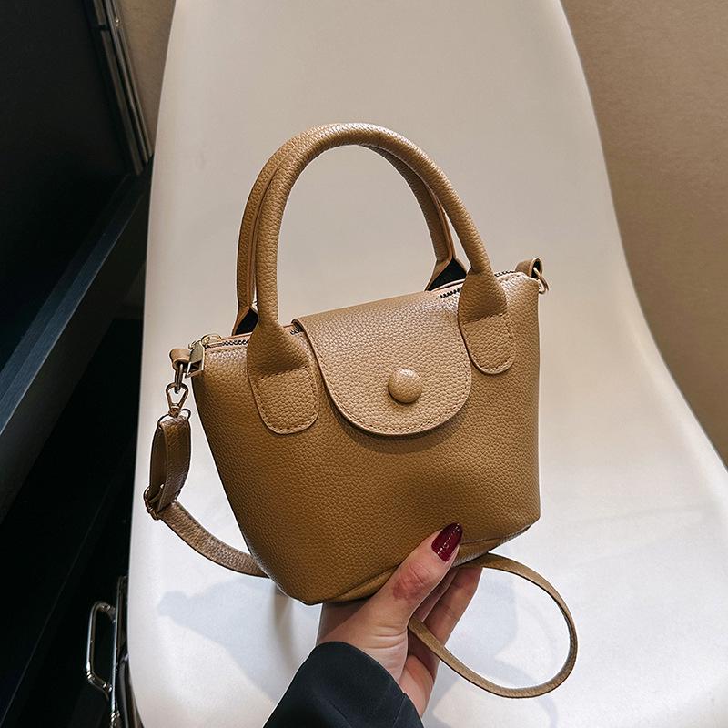 

Женская сумка-ведро в французском шике - Модная универсальная сумка через плечо и на плечо 2023 года коричневый