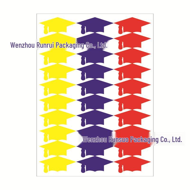 Graduation Cap Candy Box DIY Gift Set with Stickers