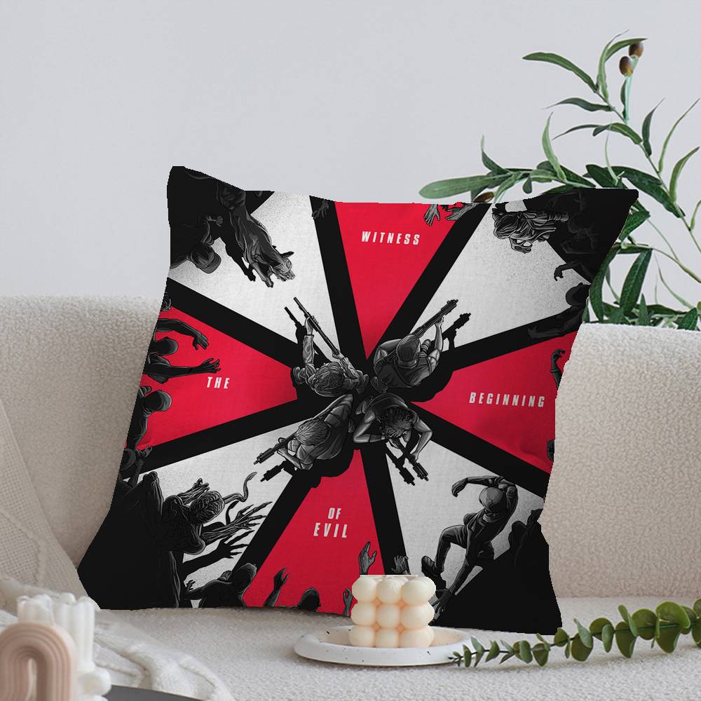 Hot Game R-Resident E-Evil Pillow Gift Home Office Decoration Bedroom Sofa Car Cushion Cover Case 45x45