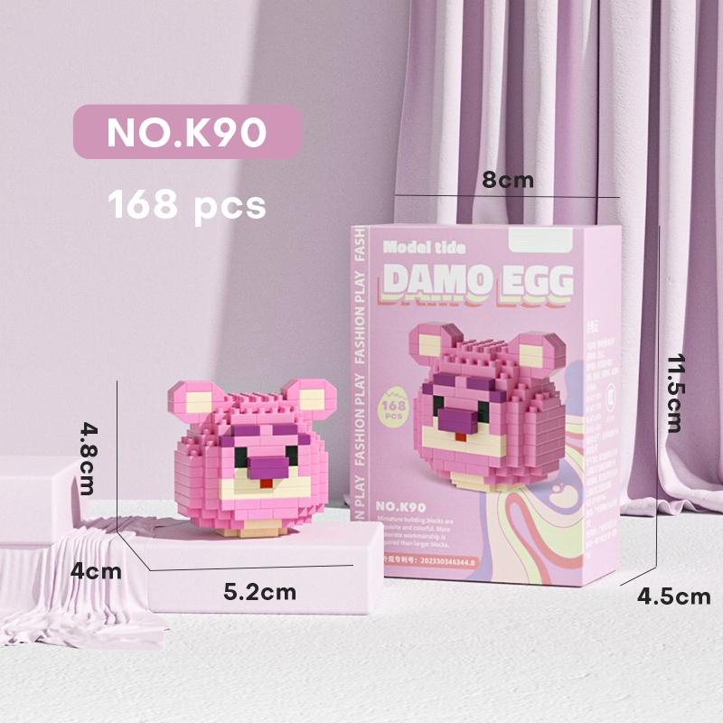 MINISO Sanrio Disney Anime Cartoon Actionfiguren Diamant Mikro Kleine Partikel Bausteine Hello Kitty Stitch Kinderspielzeug