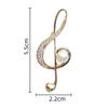 Brooch Women Elegant Music Note Charm Jewelry