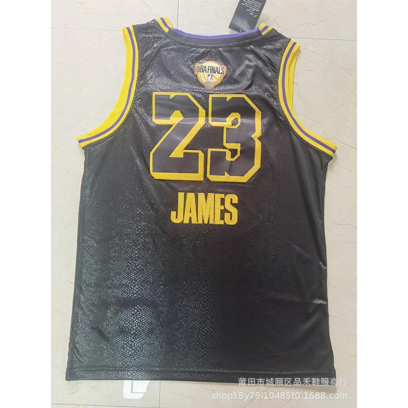 NBA Finals Basketbalshirt Lakers LeBron James 23 Davis 3 Authentieke Stijl Katoen Team Uniform