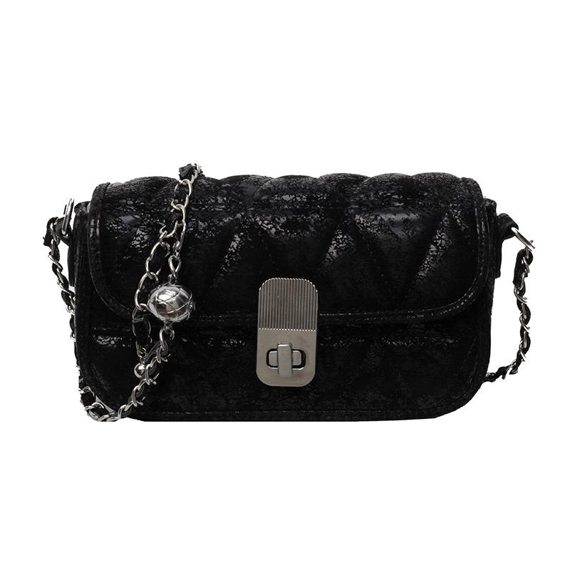 Popular fashionable high-end temperament small fragrant style versatile chain messenger bag women s versatile foreign style shoulder small square bag