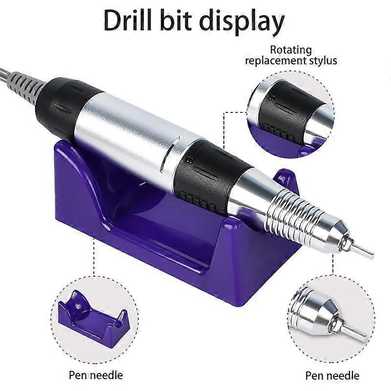 Electric Nail Drill Machine Set Professional Milling Cutter for Manicure Nail Files Drill Bits Gel Polish Remover Tools