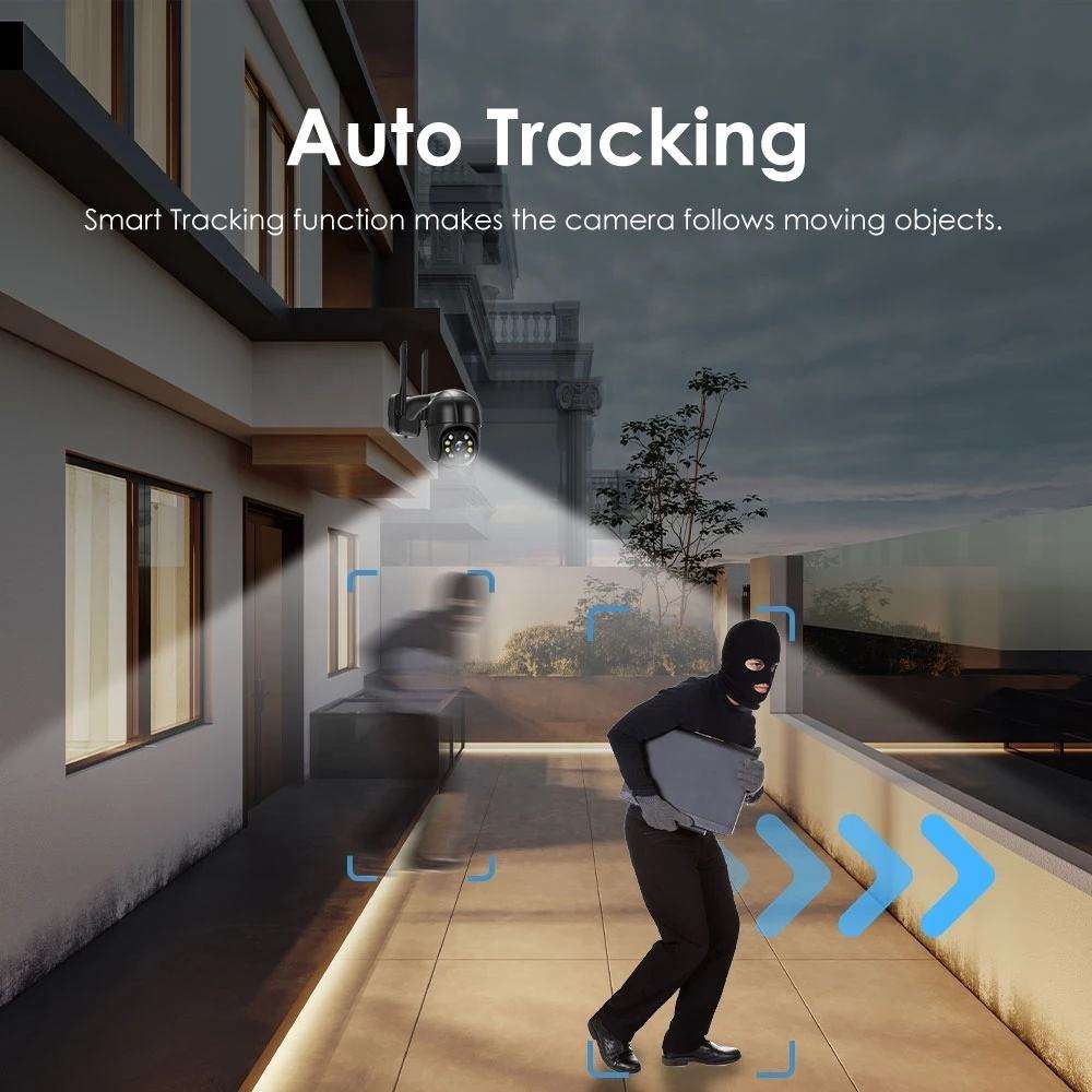 TAITAS 8MP 4K IP Camera 5MP Wireless WIFI Camera Speed Dome Auto Tracking PTZ Camera Smart Home Outdoor Surveillance Monitor