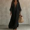 Bohemian Lace Patchwork Chiffon Dress - Western Style Hot Item