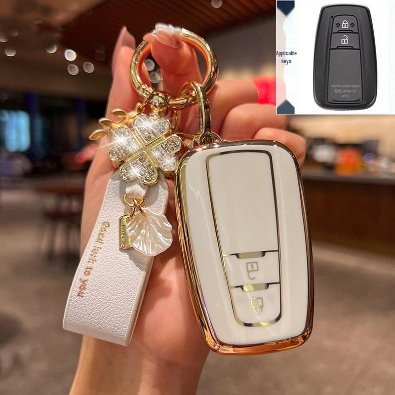 Toyota Key Cover for 23 Models: Highlander, 8th Gen Camry, RAV4, CHR - Dragon Asia Design Car Bag Buckle Shell