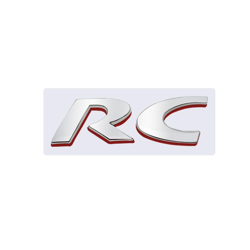 Adesivo Metallico 3D SQOB1 Emblema Decorazione RC 206 CC Adesivi per Bagagliaio Posteriore Per Peugeot Car Styling