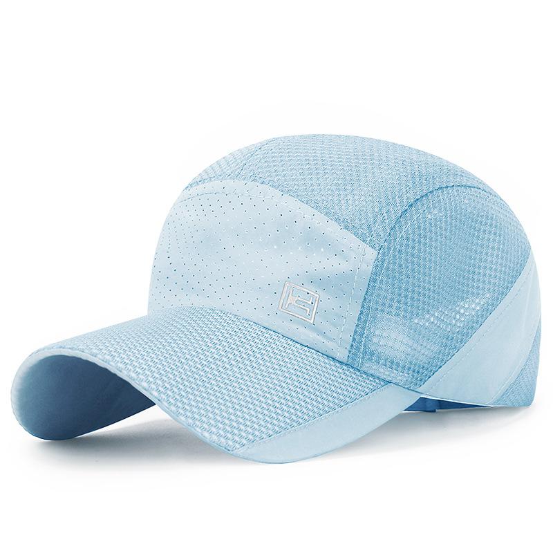 Summer New Breathable Mesh Baseball Caps For Men Outdoor Sports Quick Drying Thin Sunhat Solid Cycling Hats Women Sunscreen Cap