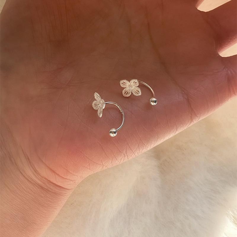Simple Earring Adjustable Screw Back Piercing Ear Studs Jewelry