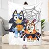 Bluey Family Adventure Blanket Soft & Cozy Perfect for Sofa Picnics Chair All-Season Use Digital Print Unique Gift for Family and Friends Camping