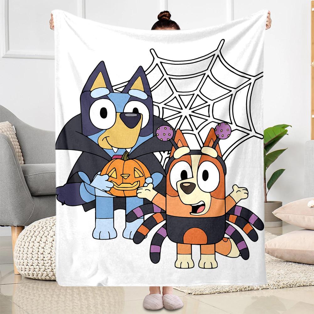 Bluey Family Adventure Blanket Soft & Cozy Perfect for Sofa Picnics Chair All-Season Use Digital Print Unique Gift for Family and Friends Camping