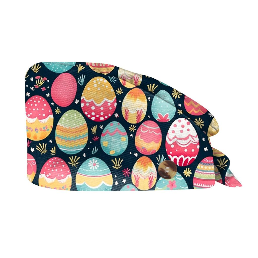 Fashionable Print Work Cap, Casual Women's Ponytail Cap, Wash Cap, Baotou Cap