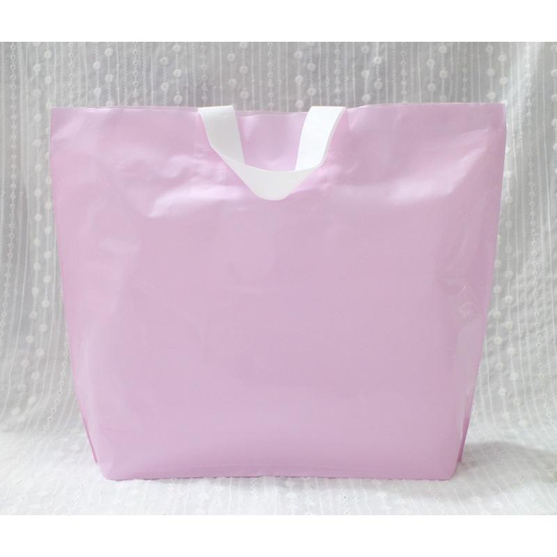 

Thick Colored Tote Pocket Plastic Gift and Clothing Packag Bags Shopping Pouch DIY Handmade Clothing Stationery Dessert Cake Multi Functional Handbag 32x25x6cm 20pcs