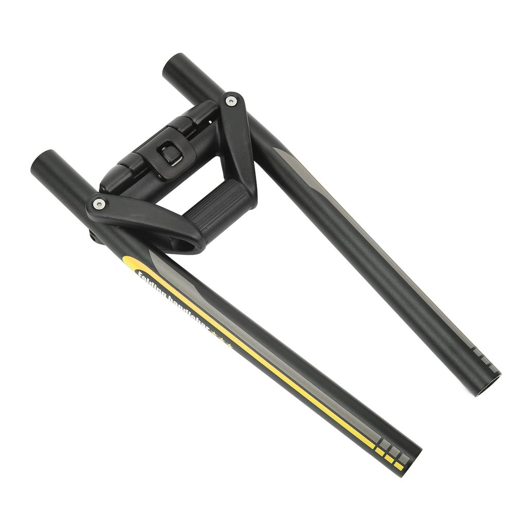 Manubrio per Bicicletta da 620mm Lega di Alluminio Manubrio Modificato Bicicletta Barra Pieghevole per Mountain Bike Nero Giallo