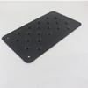 Universal Car Aluminum Alloy Non-slip Environmental Rubber Heel Plate Pedal Mat
