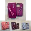 Set Custodia per Telefono in Silicone Lucidalabbra Rhode per iPhone 16 con Funzione Antiurto e Supporto