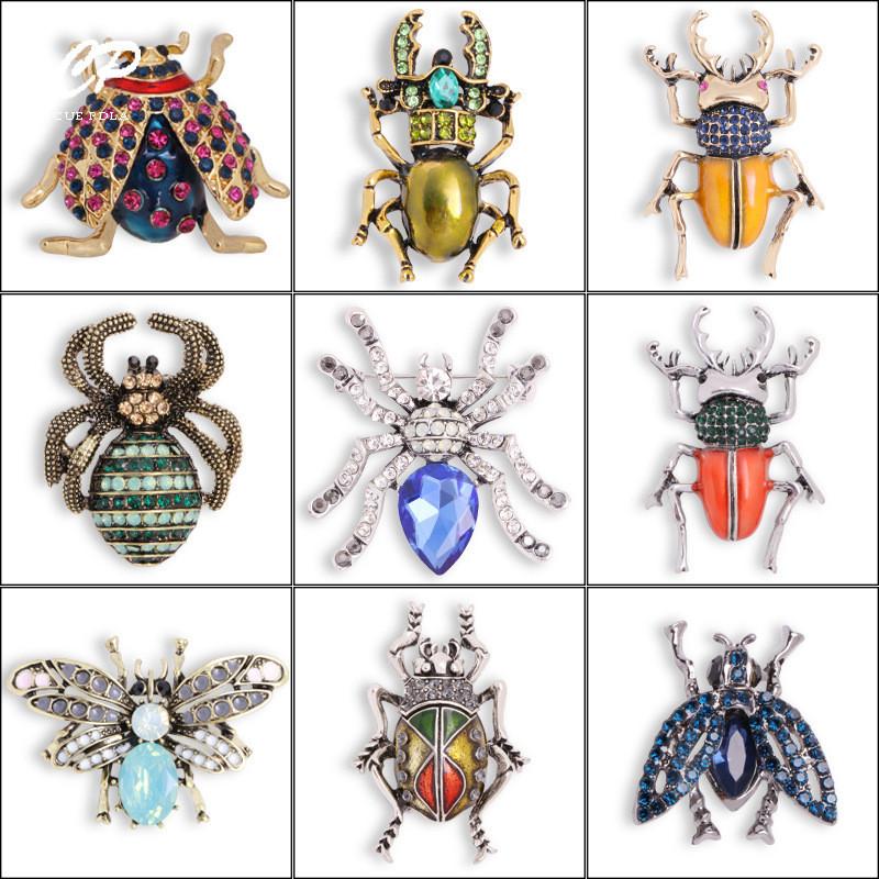 Animal Crystal Brooch With Alloy And Electroplating For Fashion Accessories