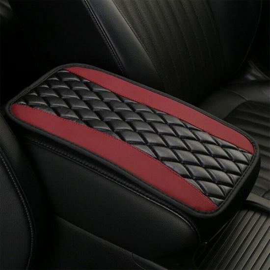 Car Center Console Leather Armrest Pad Cover Box Cushion Mat Protector Universal