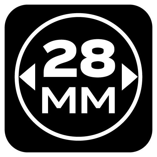 Podkładki filcowe okrągłe samoprzylepne, ciemnobrązowe 28 mm, 12 szt.