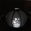 Led Paper Pumpkin Lantern Spider Bat Hanging Light Lamp Halloween Decor Party