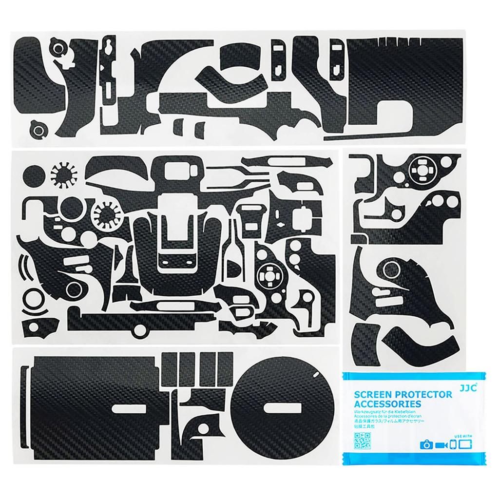 JJC Camera Protective Leather Film for Canon EOS R10 3M Carbon Fiber R10/EOS Cameras,