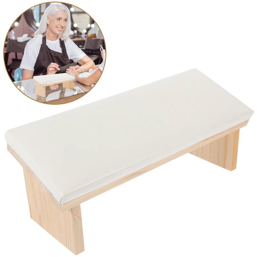 

Soft Manicure Hand Rest Hand Cushion Soft PU Nail Art Stand For Manicure Table білий