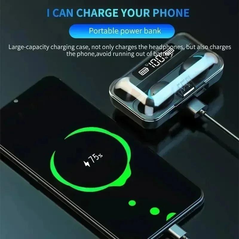 Xiaomi Multifunctional F9 Bluetooth Headset Hands-free Touch Waterproof 9D Stereo Bass Sports Headset for all smart phone