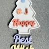 Resin Silicone Christmas Tree Mold with Layered Section Design Wax Resin Tray Mold with Sturdy Base Rounded Edges for Holiday