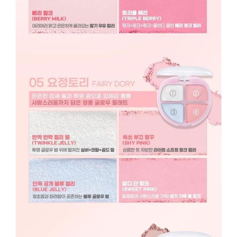 Colorgram Tintin Dory Eyeshadow Palette - 8 Types