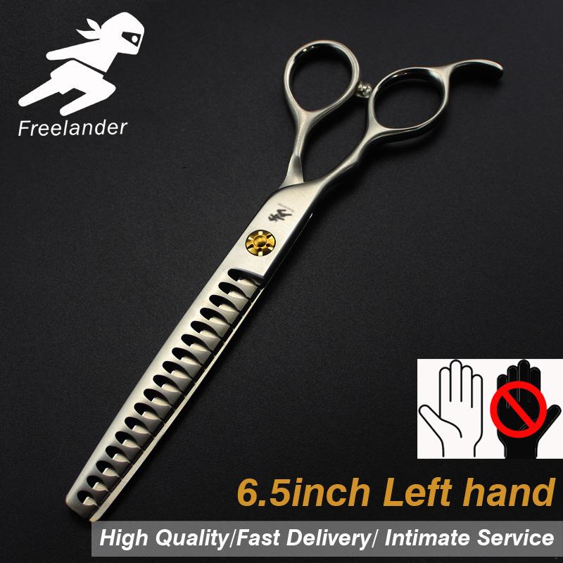 6.5 Inch High-End 440C Left Hand, Pet Scissors, Hair Scissors, Flat Scissors 6.5inch fish bone teeth