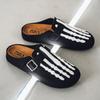 Clogs for Men Casual Cork Shoes Comfortable Slip On Indoor Outdoor Closed Toe Slides With Adjustable Buckle Men's Footbed Mules with Arch Support