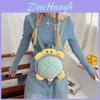 Cartoon Plush Backpack For Girls With Velvet Material And Zipper Closure For Daily Use