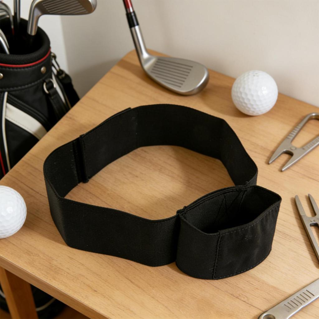 Golf Swing Aid Adjustable Foldable Trainer Golf Arm Band Training Aid for Beginners Golfers Boys Team Indoor Outdoor Driving