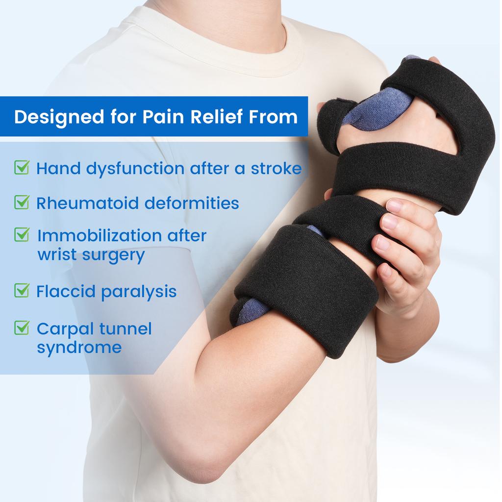 Durable And Safe Velpeau Hand Splint Orthosis For Stroke Finger Arthritis And Carpal Tunnel Pain Wrist Brace Immobilizer With Finger Separator