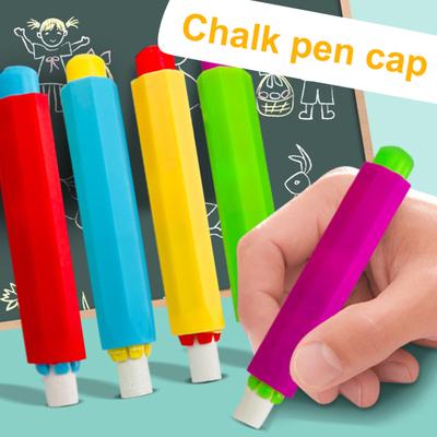 10Pcs Chalk Holders Adjustable Prevent Breakage Dust-proof Writing Plastic Teacher Chalk Pen Clips for School