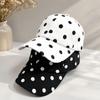 Verstellbare Polka-Dot Baseballkappe Weiche Lässige Hut Retro Sonnenhut Sommerausflug