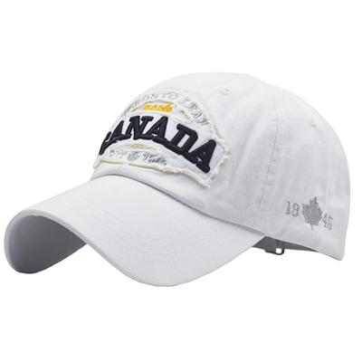 Baseball CZA427 [White Fang] Hat, Cap, Cap, Cotton, Embroidered, Casual, Logo, Stylish, Sports, Men's, Women's, (White)