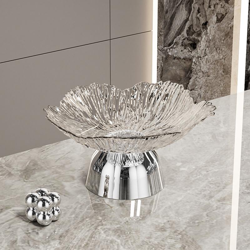 1PC Convenient Tea Break Occasions Lightweight Reusable Petal Shaped Family Plastic Daily Storage Fruit Plate Elegant Detachable