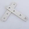 20pcs Flat Straight Brace Brackets Sturdy Stainless Steel Mending Plates Home Accessory for Wood Furniture Daily Use