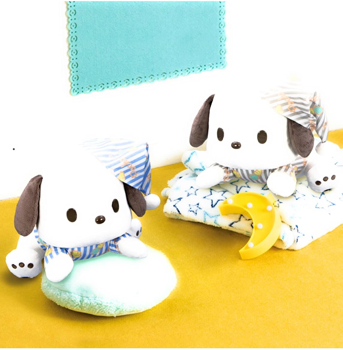 

Pochacco Plush Toy Sleeping Big Blue 30cm Approx. синий