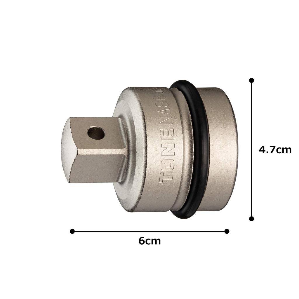 Tone HPNA86 Impact Socket Drive Adapter, 25.4mm (1") & 19.0mm (3/4")