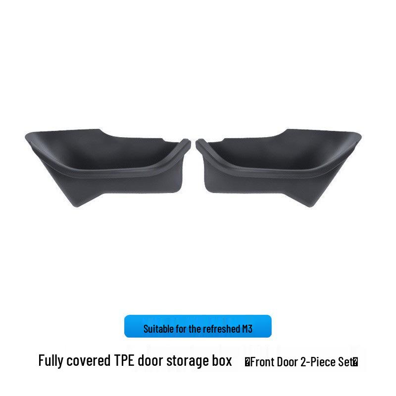 

Model Y/3 Refresh Tesla Door Storage Box TPE Silicone Full Wrap Door Slot Accessories