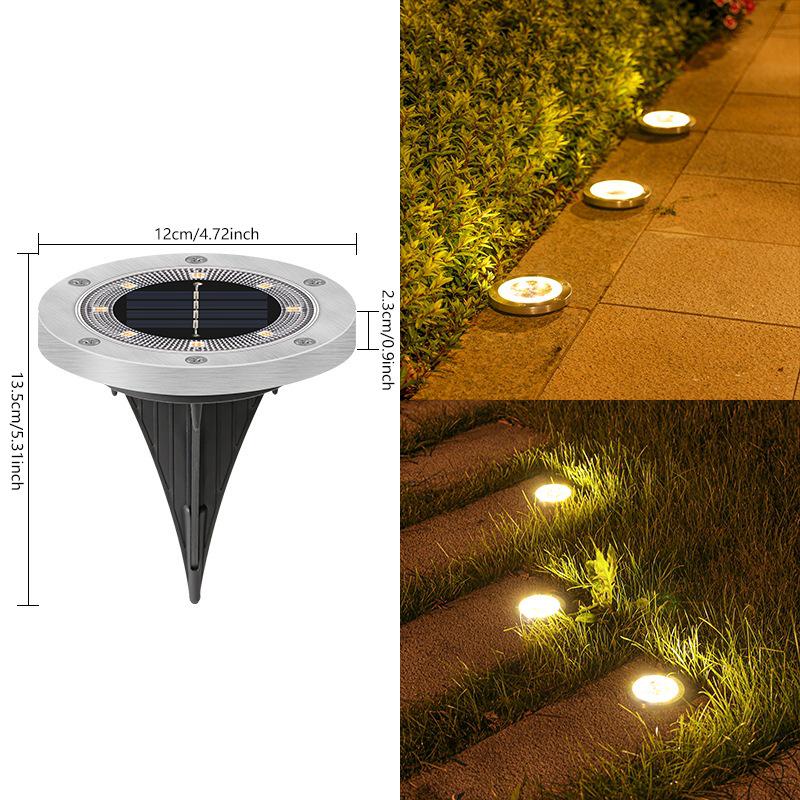 Solar Garden In-Ground Lights: Courtyard, Balcony, and Lawn Décor Solar In-ground Light