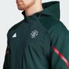 adidas Manchester United Designed For Gameday Full-Zip Hoodie Green Night Men Streetwear IK8786