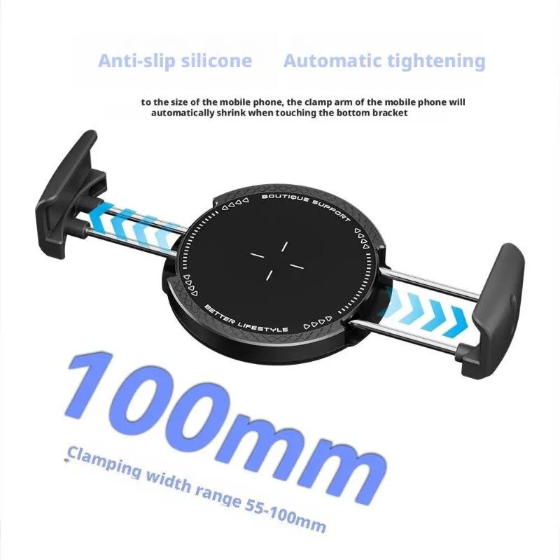 Magnetic Clamp Phone Holder for Car Strong Magnet Clip Double Fix Quick Attach Detach Cellphone Mount for Bike Dash 6