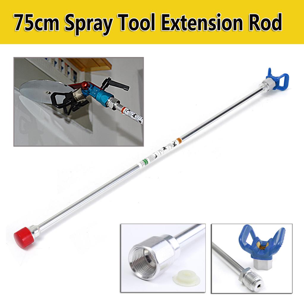 Buy 75CM Aluminum Alloy Airless Sprayer Gun Extension Pole W/ Tip Guard for Graco Wagner Titan