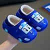 Cartoon Car Slippers Children Winter Warmer Plush Slides Babi Lovely Indoor Slippers Shoes Kids